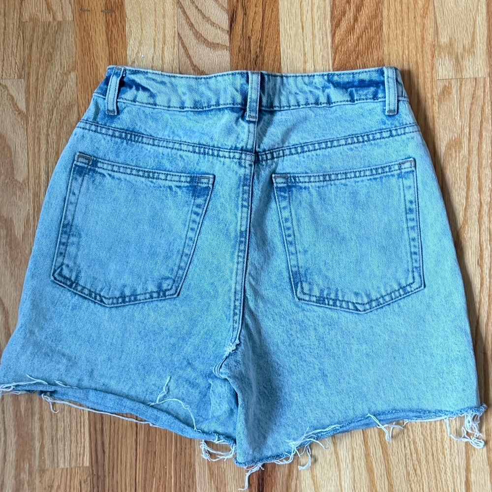 Primark Light Blue High Waist Denim Shorts - Picture 5 of 5